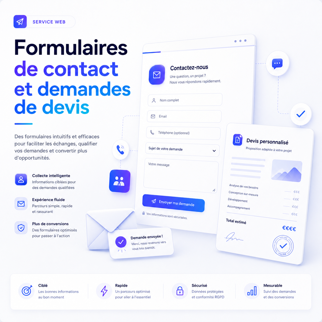 Contact and quotation forms